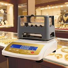 Gold Purity Test Machine,Precious Metal Density Tester,Authenticity Scanner Jewelers,Maximum Capacity 300g-1200g,for Bank Pawn Industry Platinum Research Lab B300K