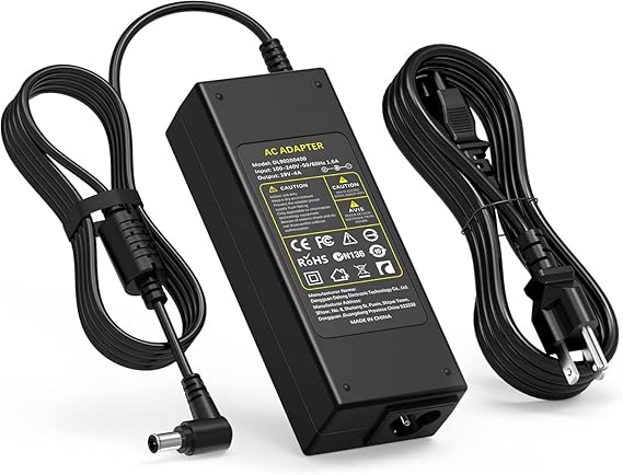 AC DC Adapter Charger LG Electronics 19 inch 20 inch 22 inch 23 inch 24 inch 27 inch LED LCD Monitor Widescreen Ultrawide HDTV HD TV Power Supply Cable