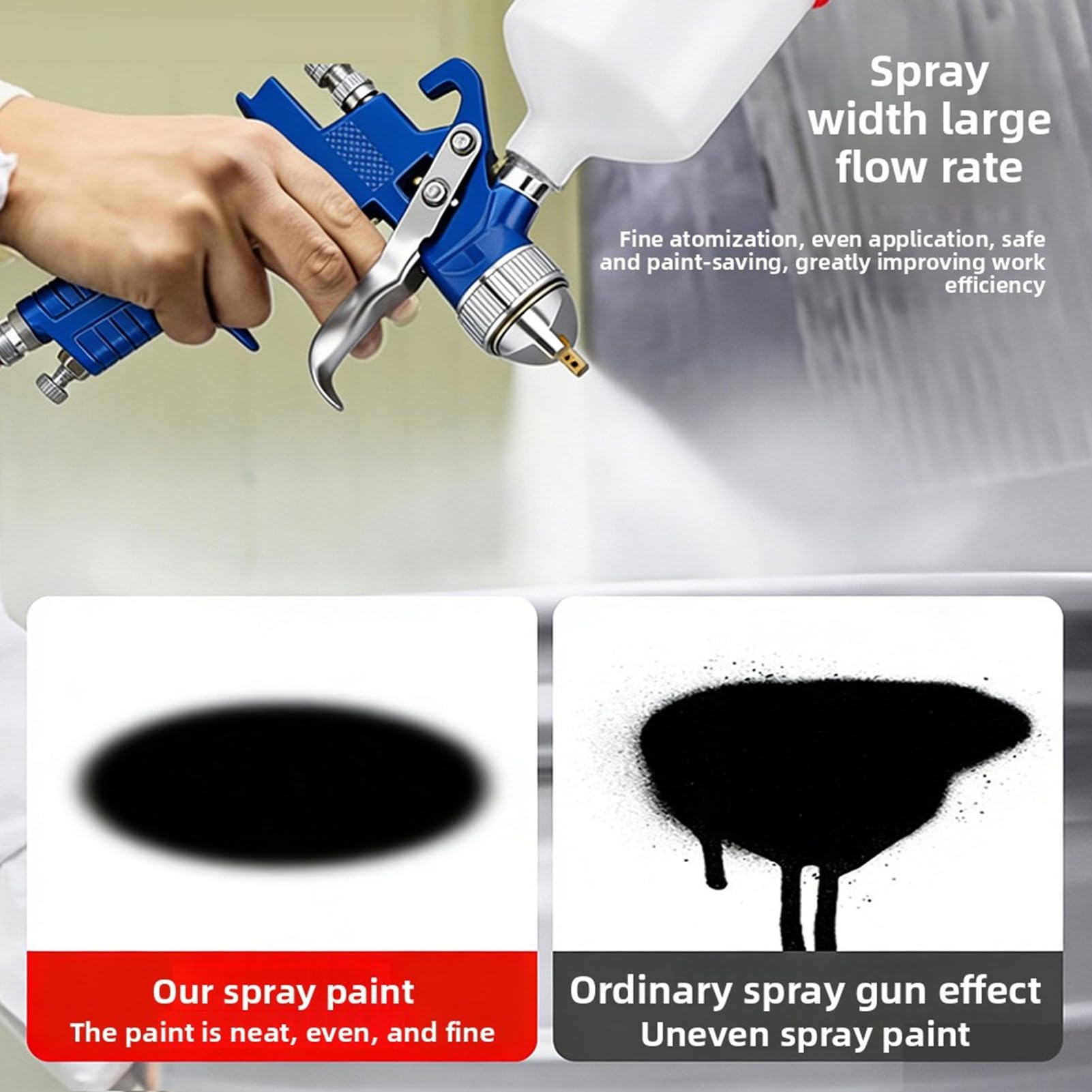 Amazon.co.jp: Generic プロフェッショナル HVLP スプレーガンセット 