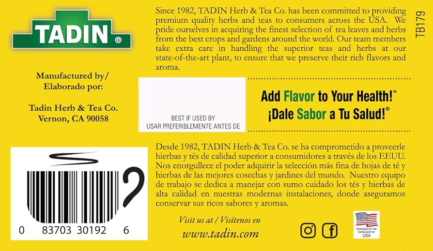 Amazon.com : Tadin Pineapple Ginger Tea, Herbal Tea, Caffeine Free