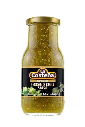 La Costena Gourmet Serrano Chile Salsa, 16.7 Oz