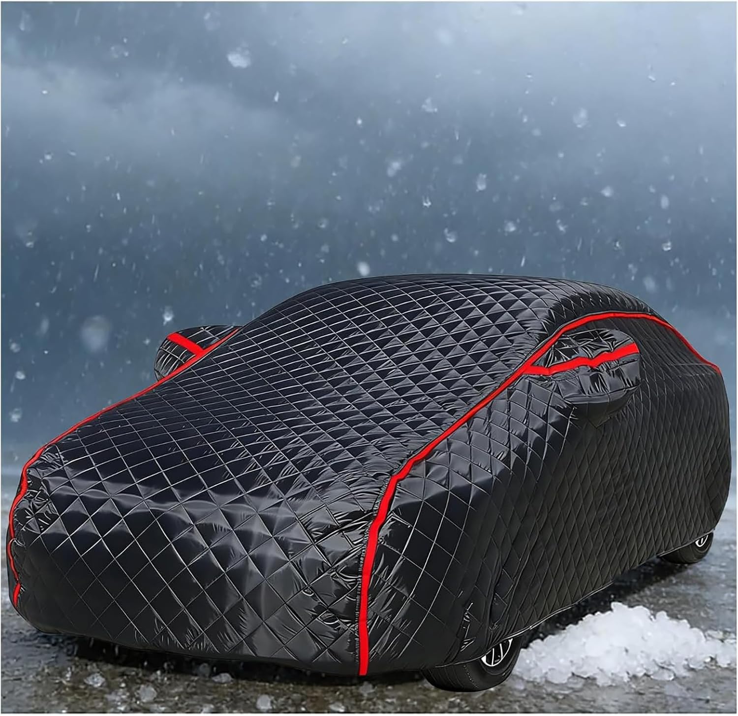 Hail Protector Car Cover Padded Blanket for Custom Fit for Jeep Wrangler 2 Door 1987-2026 JK JL CJ YJ TJ Dustproof and Waterproof Cotton Lining with Storage Bag