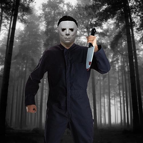 Miniatura 7 de Halloween Horror Mask for Adults Men With Classic Knife Props Halloween Scary Mask for Cosplay