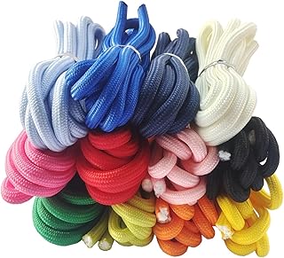 1/4 Inch Polyester Cord 24 Yards 12 Colors Lightweight Rope for Craft (2713 Mixed Color)