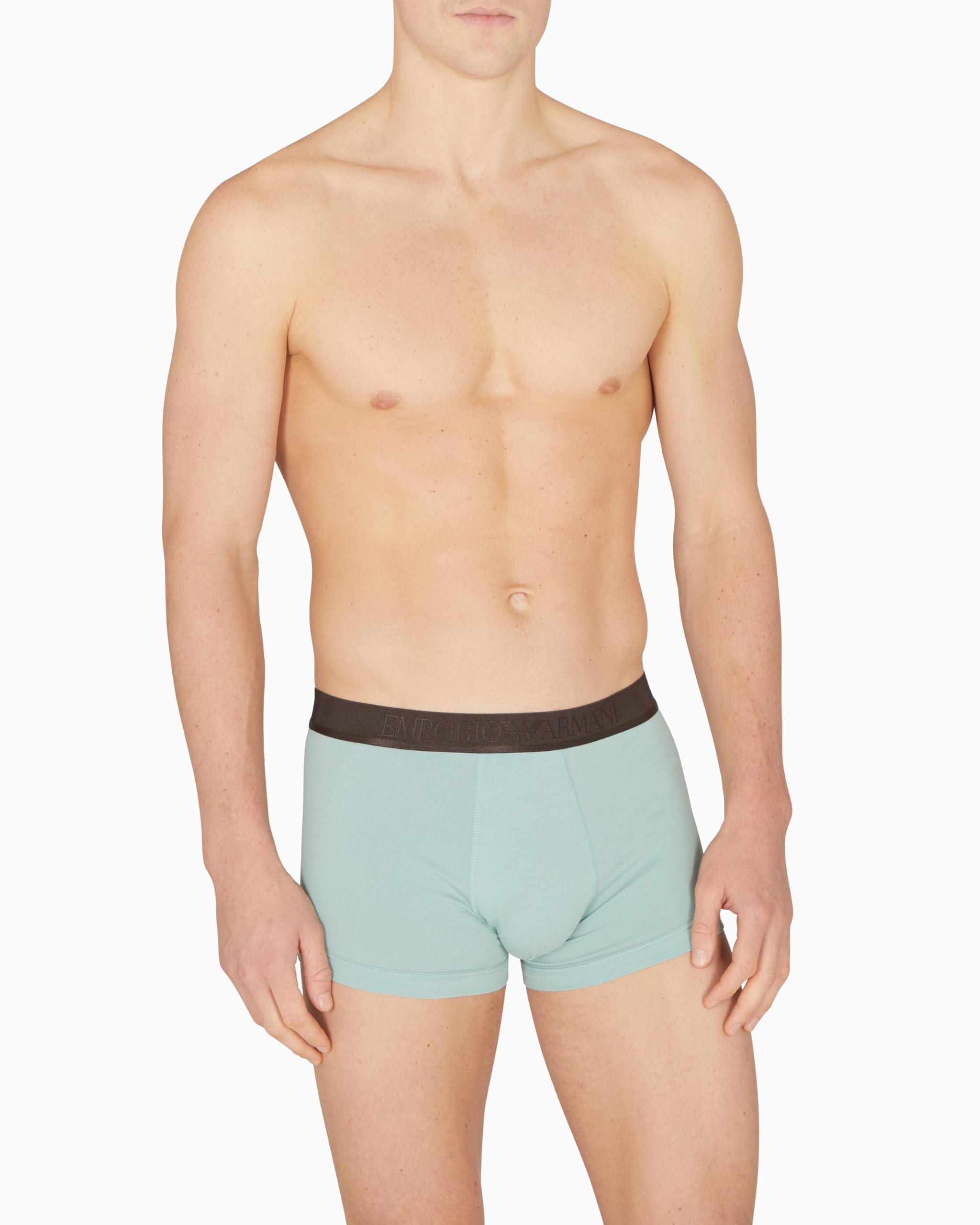 Emporio Armani Shiny Logoband Pack 3-Pack Trunk Bermuda Uomo (Pacco da 3)