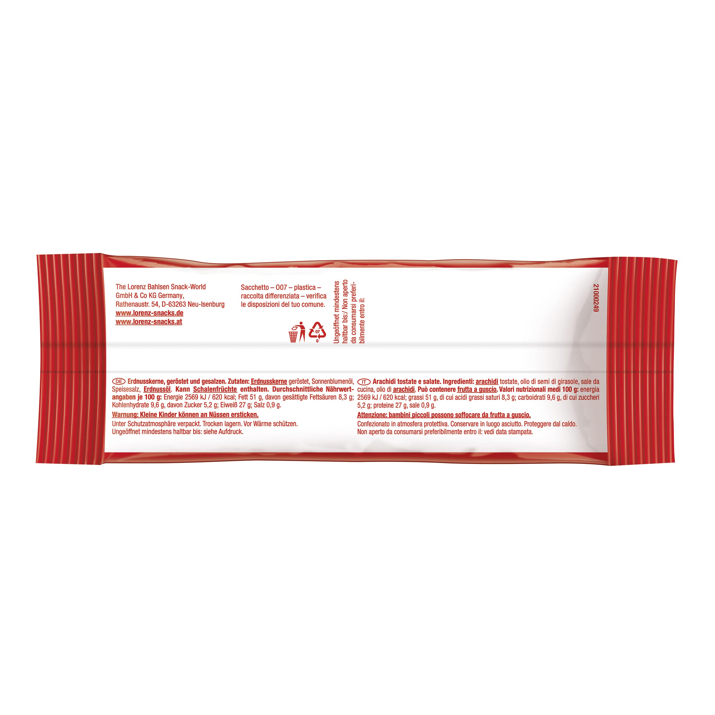 LORENZ Erdnüsse geröstet & gesalzen 28 x 40 g vegan