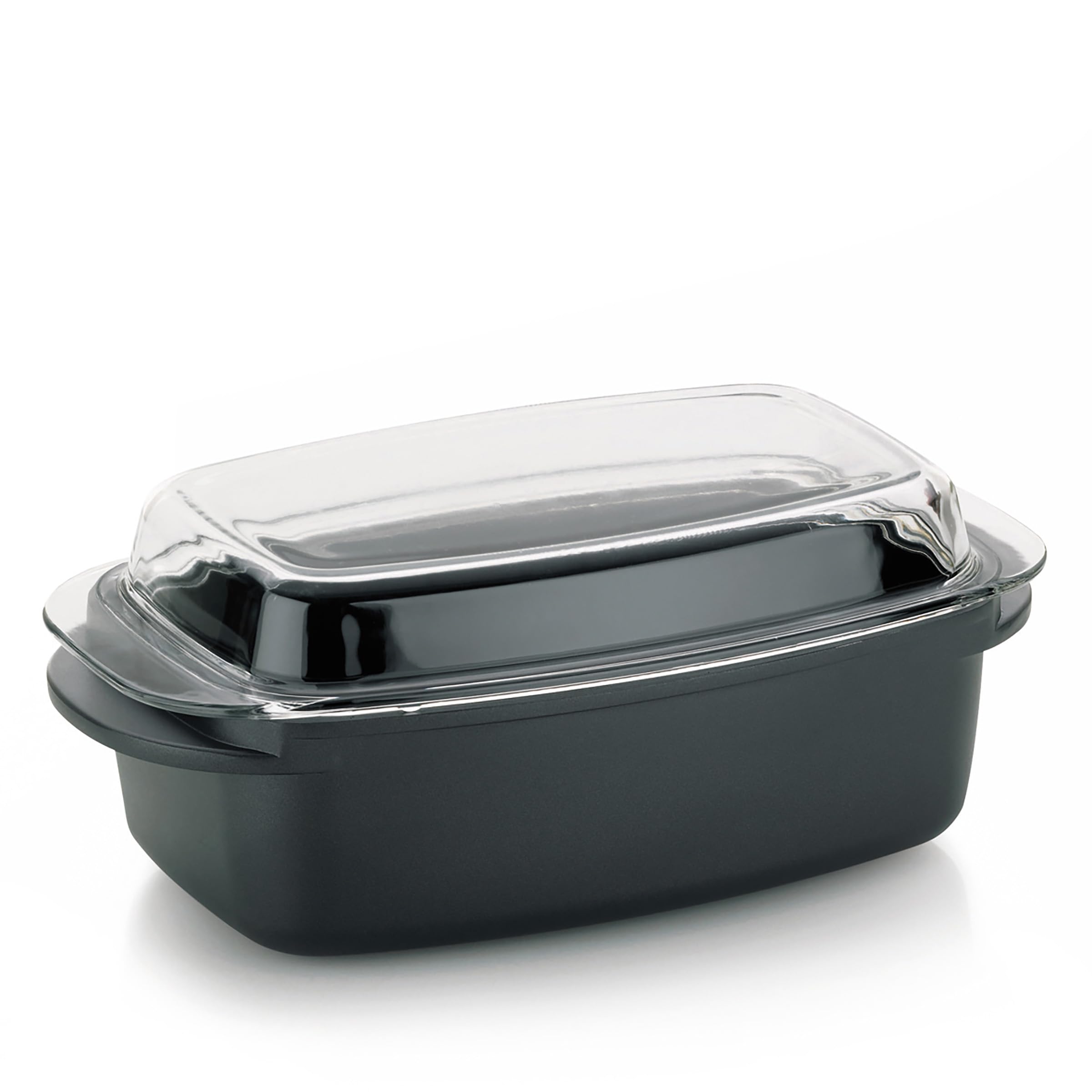 kela Roasting pan with lid 4.5 litres, Rectangular Roasting pan Suitable for Induction KERROS, cast Aluminium Coated, Casserole Suitable for Oven use