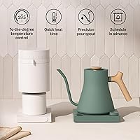 Vista 4 de Fellow Stagg EKG Pro Electric Gooseneck Kettle - Pour-Over Coffee and Tea, Quick Heating, Precise Temperature Control, Scheduling, Built-in Brew