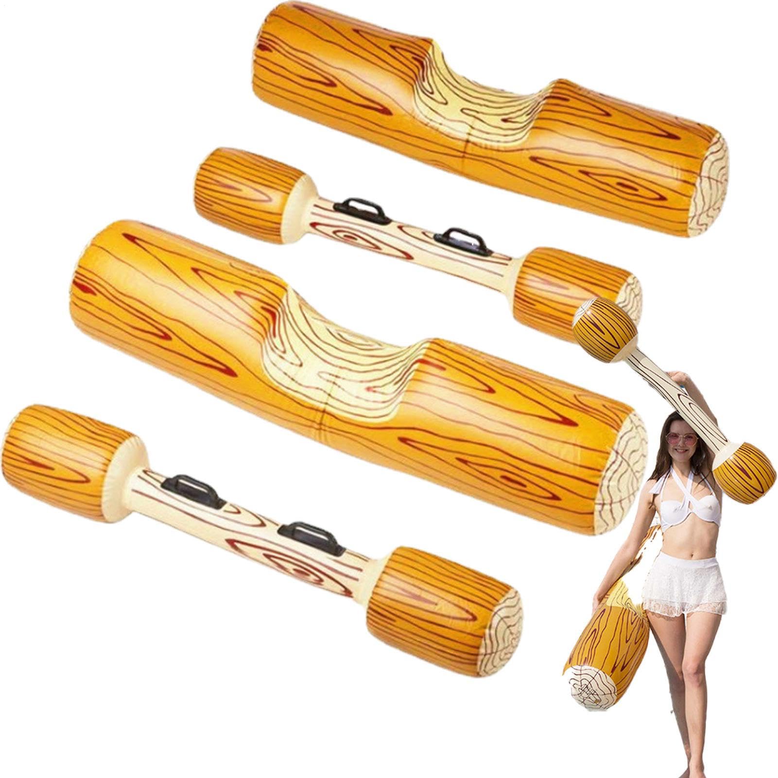 Battle Tratwa, balsa balsa zabawki walki w basenie - 4 sztuki gry w basenie sporty wodne drewniane słoje pływające zabawki nadmuchiwane