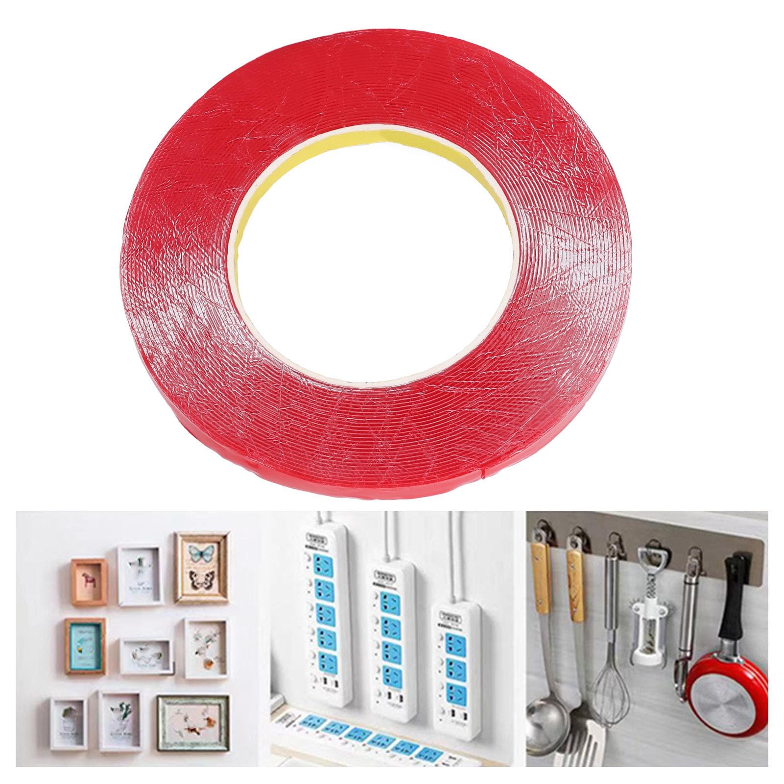 Ruban double face transparent en acrylique Tapis de montage lourd pour le cadre photo Installation en verre
