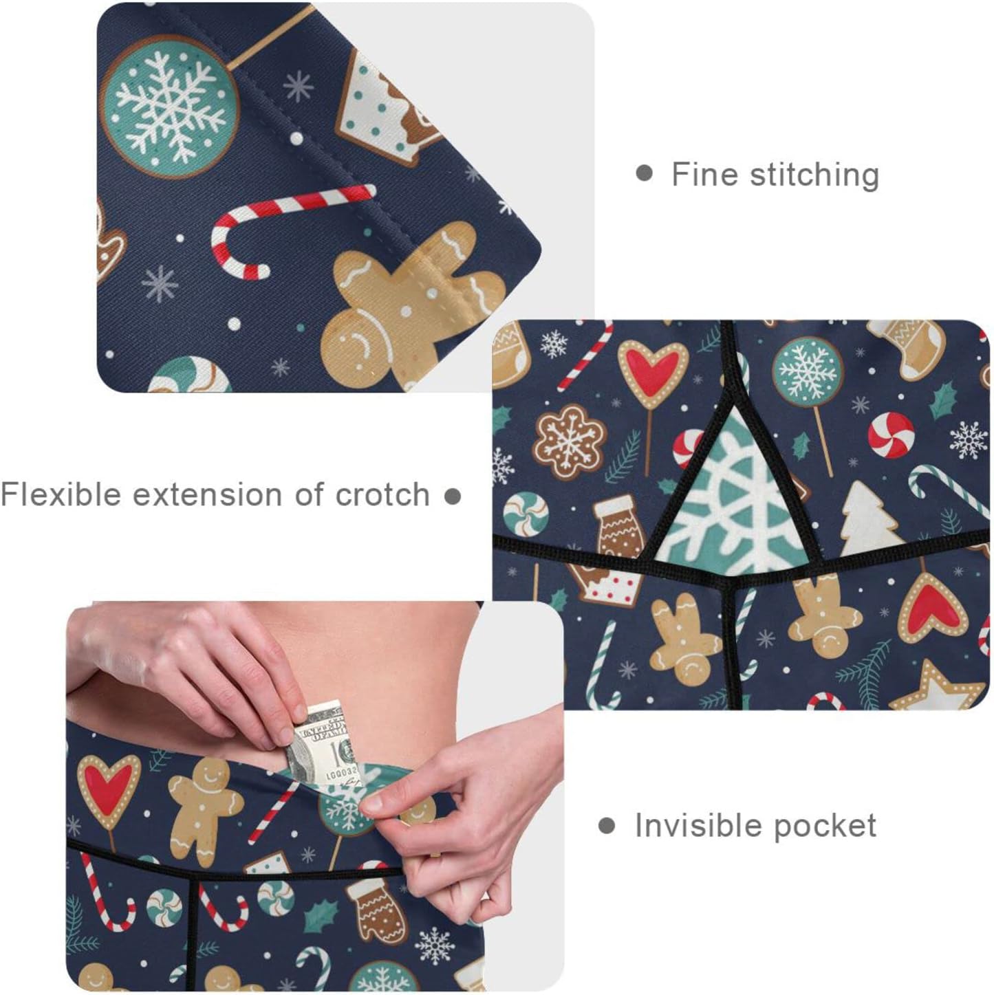 visesunny High Waisted Leggings for Women Tummy Control Workout Running Hiking Autumn Yoga Pants - Image 6