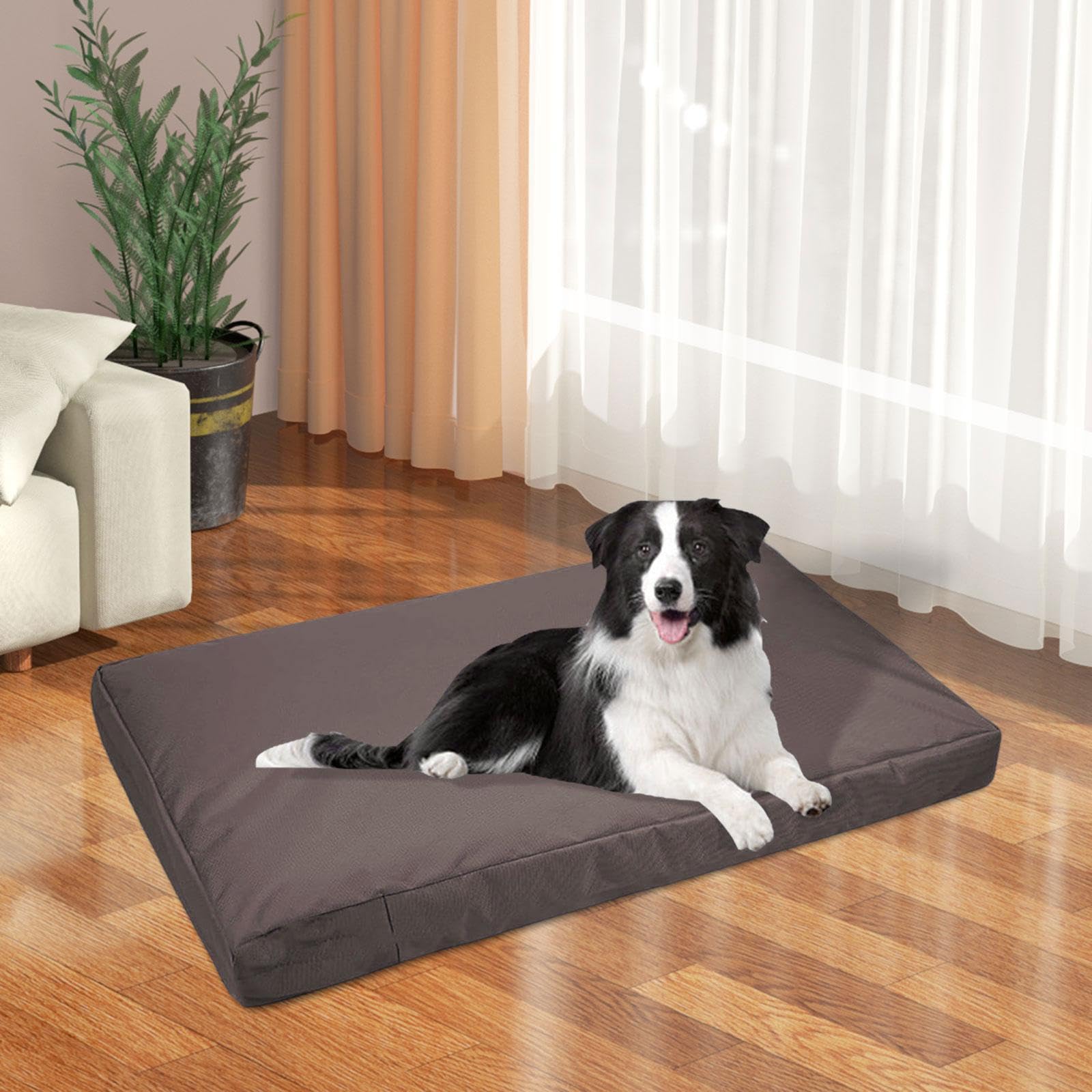 Funda para Cama de Perro Impermeable Cubierta de Colchón para Jaula de Animales Reemplazo Lavable y Extraíble con Cremallera Adecuada para Caja Coche