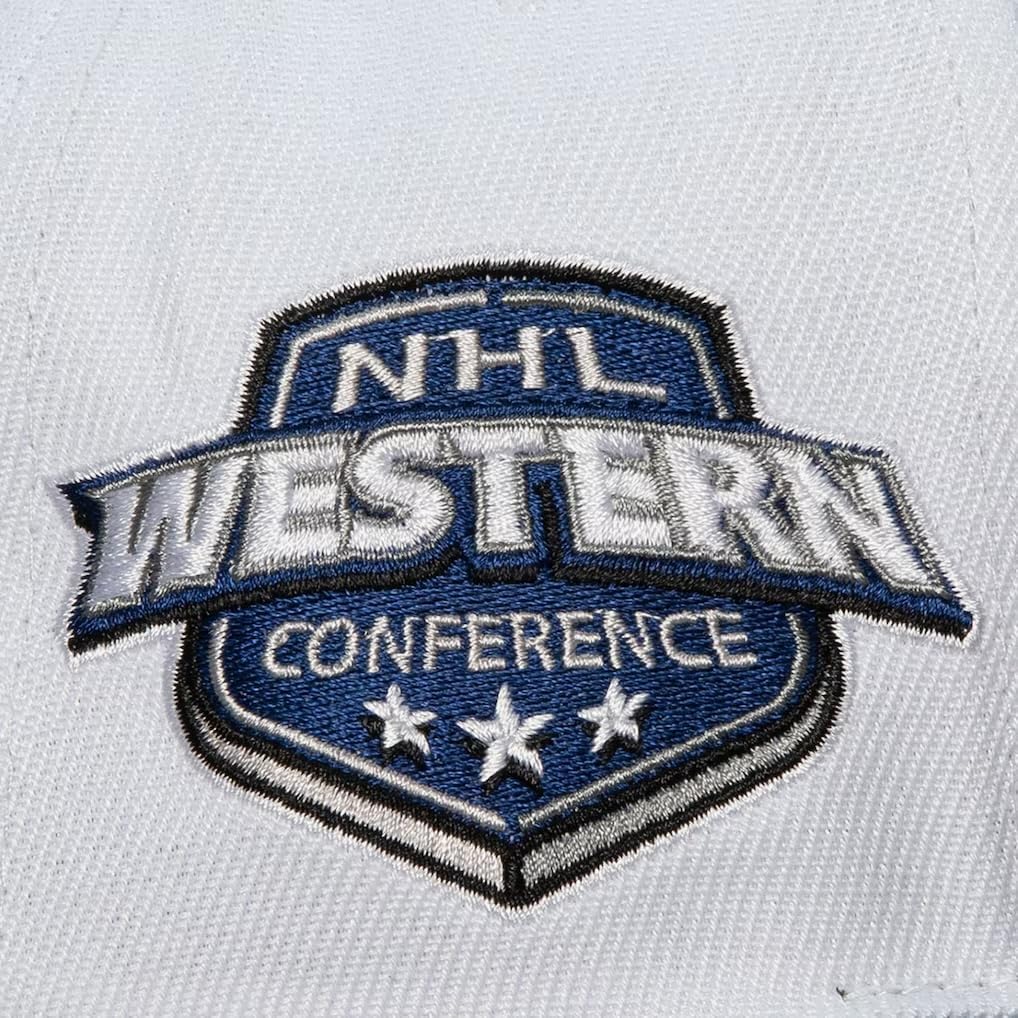 Mitchell & Ness Anaheim Ducks NHL Toss Up Snapback Hat Cap White - Image 3