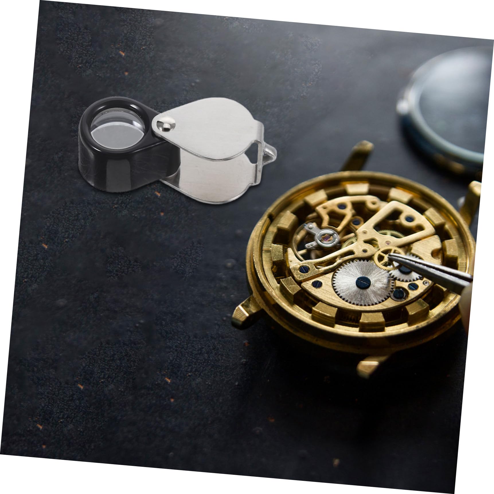 EXCEART 3 Stück Kompakte 14-fache Glaslupe Für Schmuck Briefmarken Steine Ledertasche Leicht Zu Tragen