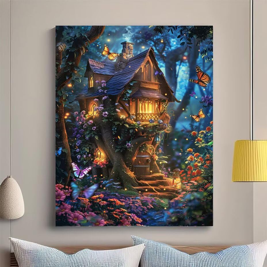 Diamond Painting Papillons 5D Grand Format Toile Complète - 2