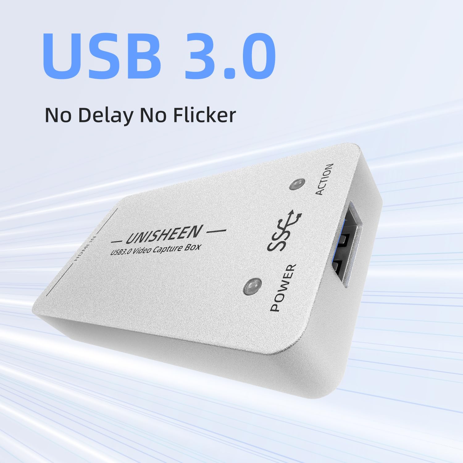 1080P60 HDMI Video Capture Card，USB 3.0 HDMI Video Capture Device, Full HD for Game Recording, Live Streaming Broadcasting