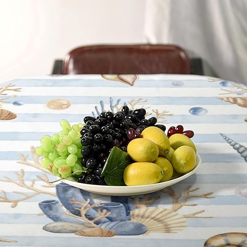 Miniatura 396 de Mantel floral hippie, diseño retro de los años 70, naranja, rosa, azul, floral, bohemio, estampado estético de margaritas, para fiesta, picnic