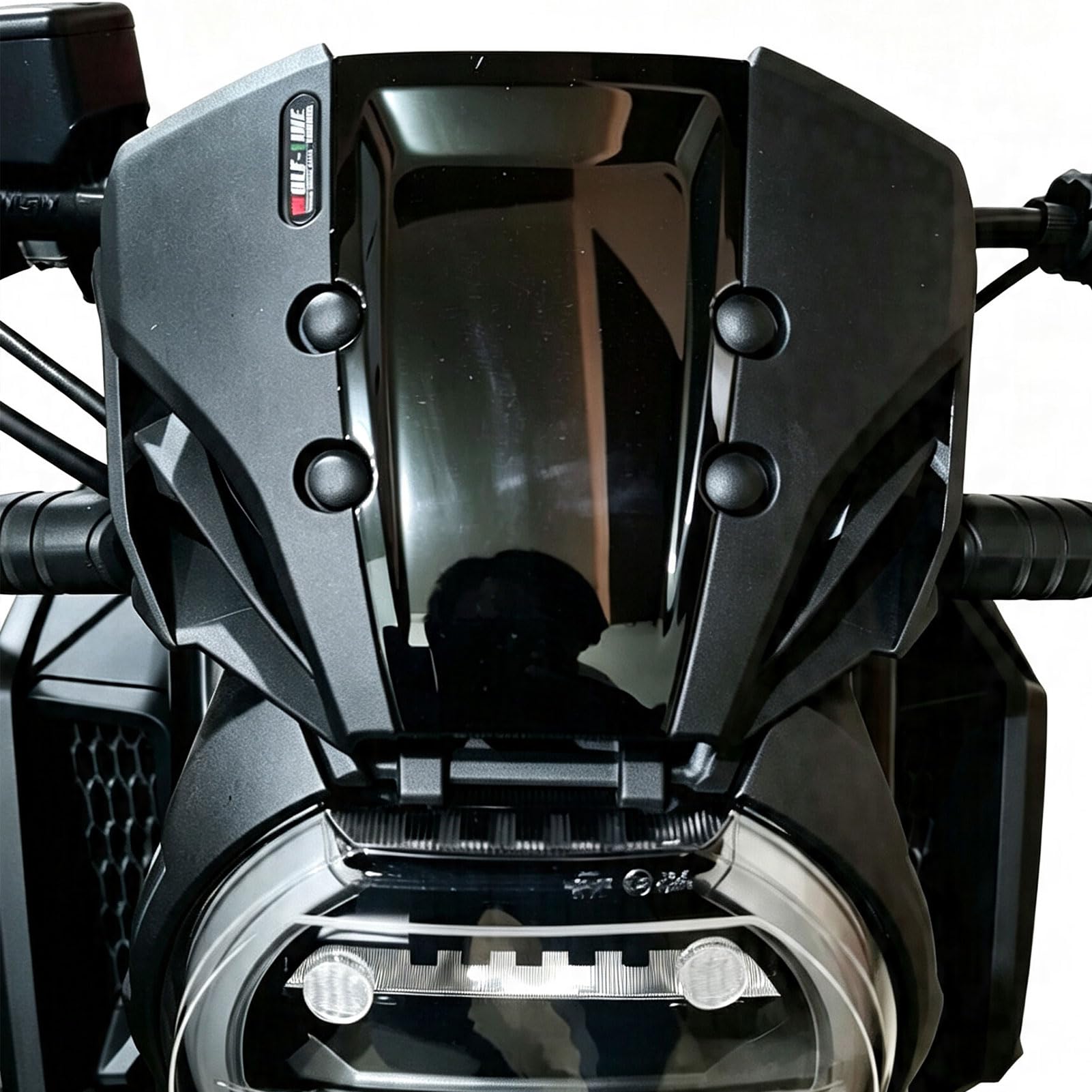 Deflectores de Viento para Parabrisas de Motocicleta, Compatible con H-Onda CB650R CB 650 R CB-650-R 2019 2020 2021 2022 2023 (Negro)