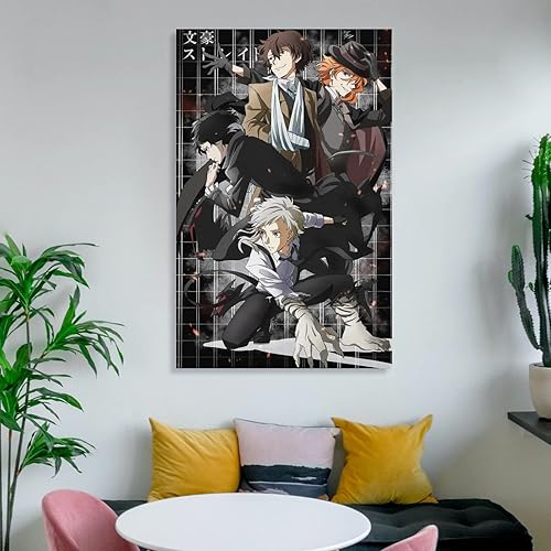 Miniatura 6 de Bungo - Póster de anime de perros callejeros geniales para habitación de niños y niñas, decoración estética, pinturas artísticas de pared, lienzo,