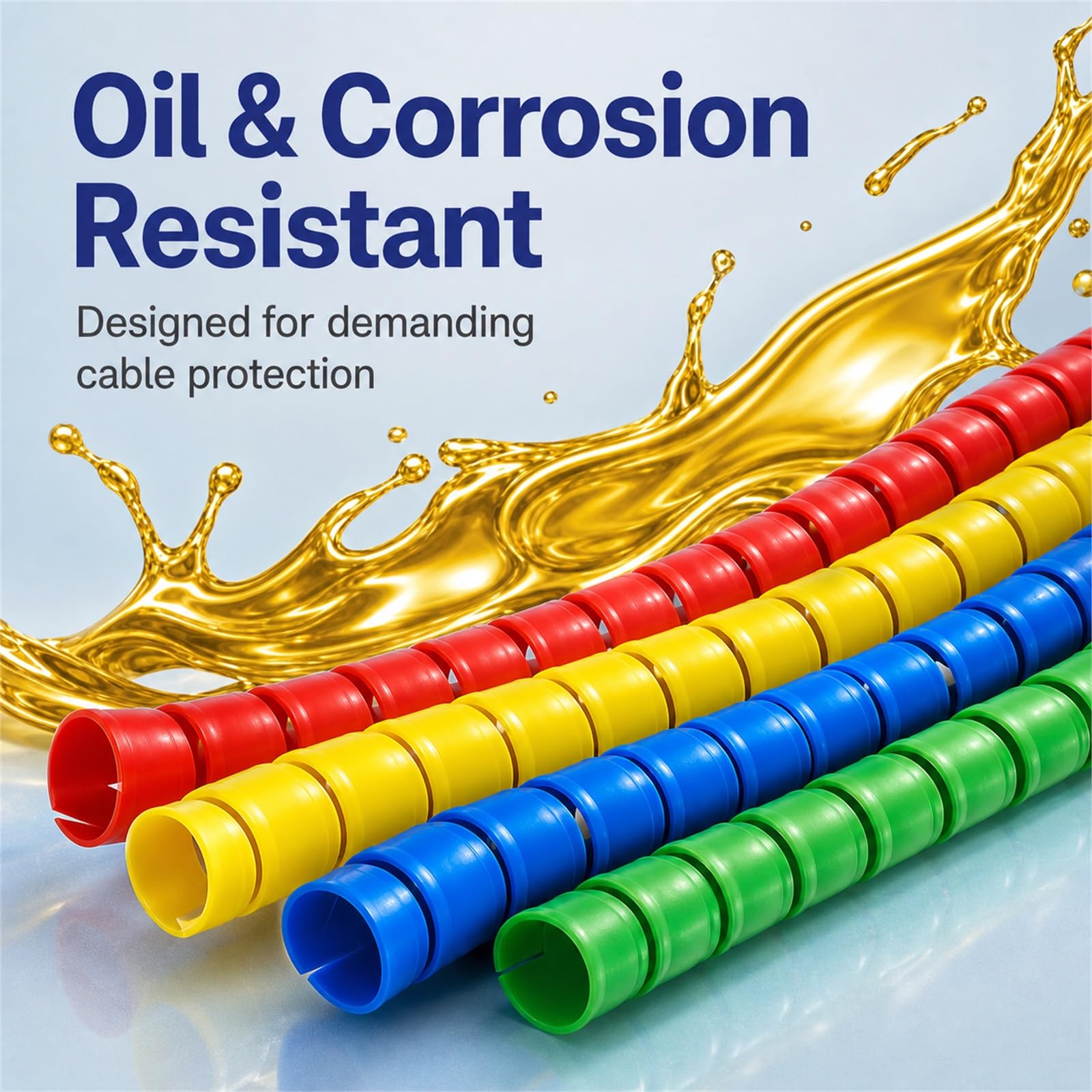 Protector De Cables Organizador,Manguera De Cable En Espiral,Envoltura Cable Espiral,Resistente Al Desgaste,A Prueba De Polvo,para Hogares,Oficinas O Locales De Ocio