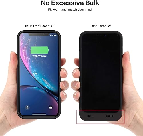 Miniatura 6 de Funda de batería para iPhone XR, funda de carga portátil de 6800 mAh para iPhone XR, batería externa recargable, batería externa, funda protectora