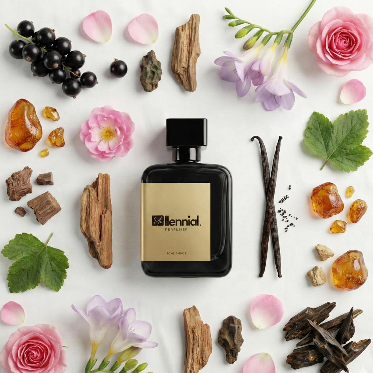 Millennial Perfumer - Reverie | Baccarat 540 R (Profile Matches) | BR540 | Extrait de Parfum for Men & Women | Long-Lasting Unisex Fragrance with Saffron, Jasmine, Cedar and Warm Woody Notes | Premium Luxury Perfume, 50ml