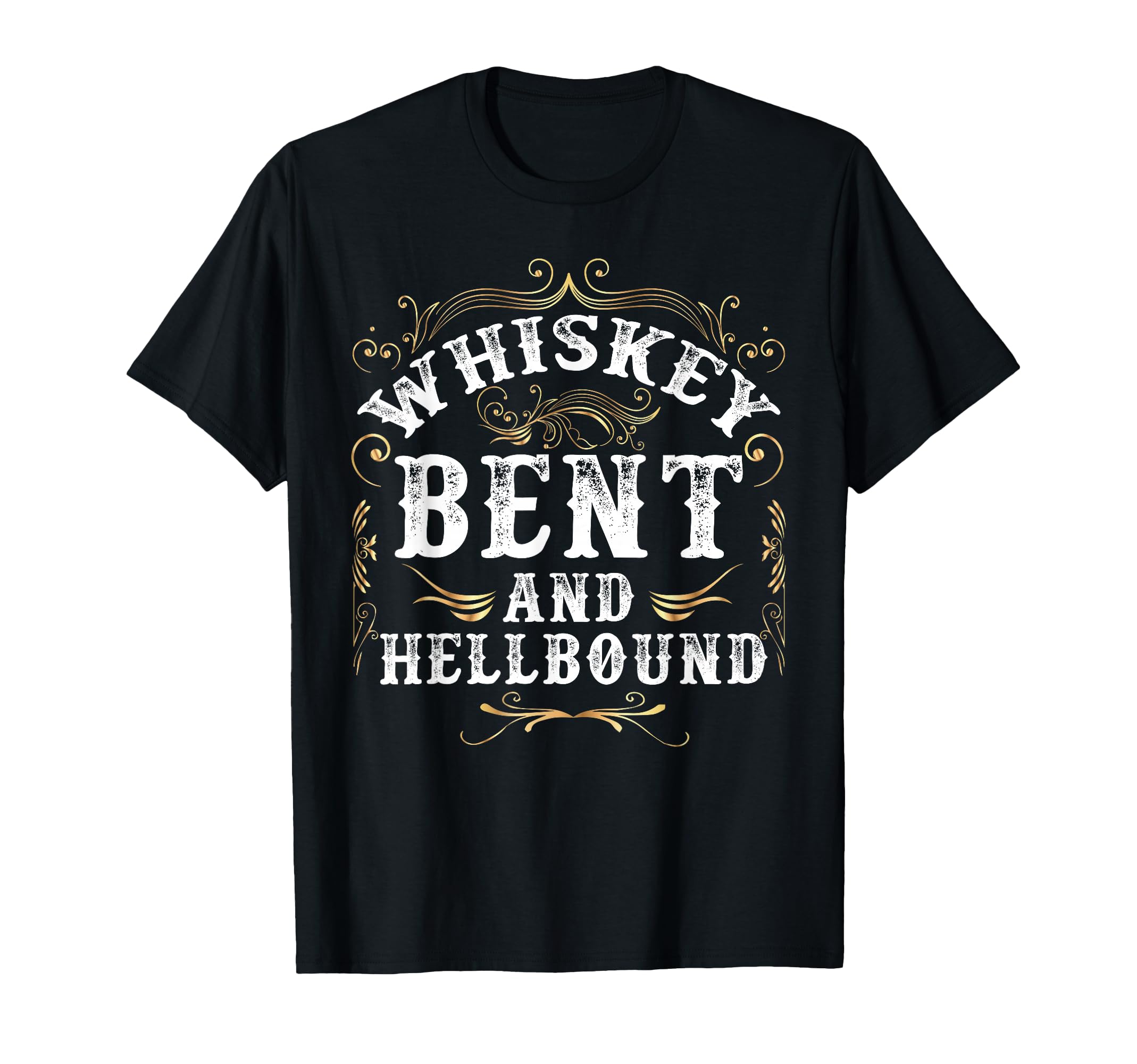 Whiskey Bent and Hellbound Shirt Funny Whiskey Bourbon T-Shirt