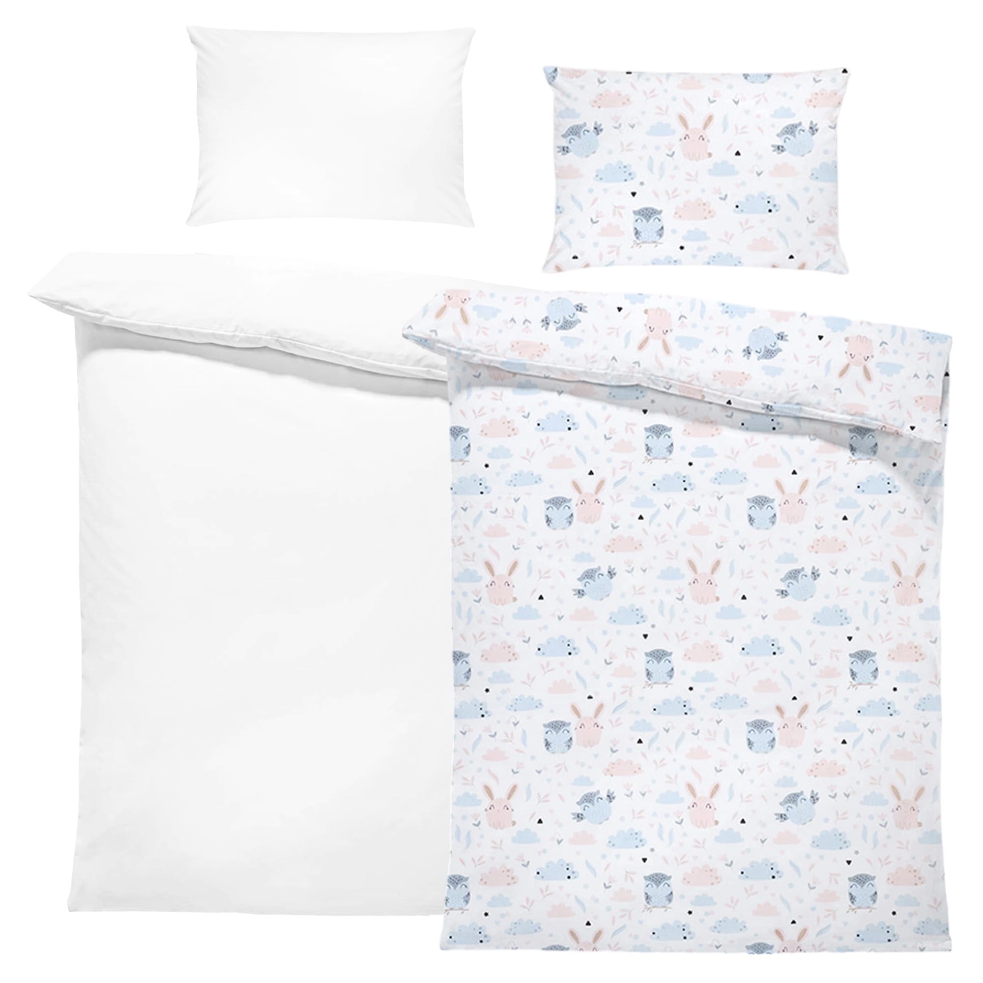 Totsy Baby Lenzuola Bambini Set Completo con Piumino e Cuscino 90x120 cm