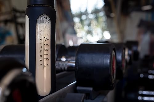 Miniatura 8 de Fitness  Batidor de proteínas de vidrio  Coctelera de proteínas  Botella para beber  con bola en espiral  Negro