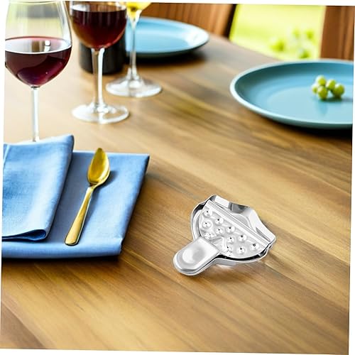 Miniatura 6 de NUOBESTY Exprimidor manual de limón de acero inoxidable resistente, exprimidor de cítricos, extractor de frutas portátil para jugo fresco de