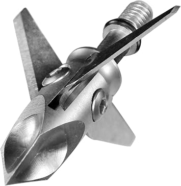 RAMCAT 100 Grain Single Bevel Blade Broadheads (3 Pack), Small, Silver, One Size (73550)