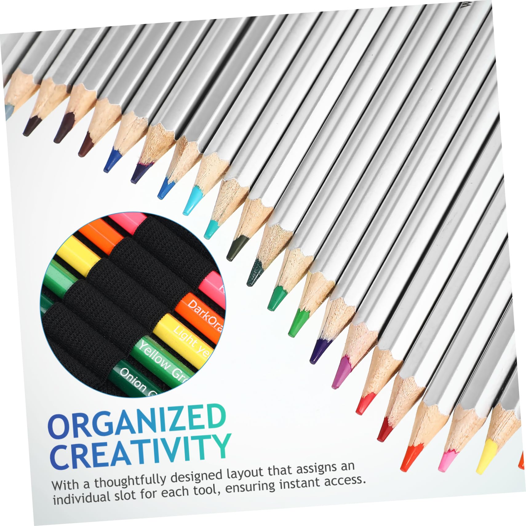 DIYEAH Set de Crayons de Couleur Aquarellables en Bois Trousse Zippée Pratique pour Dessin et Croquis en Extérieur, Portabilité Facile et Outils Complets