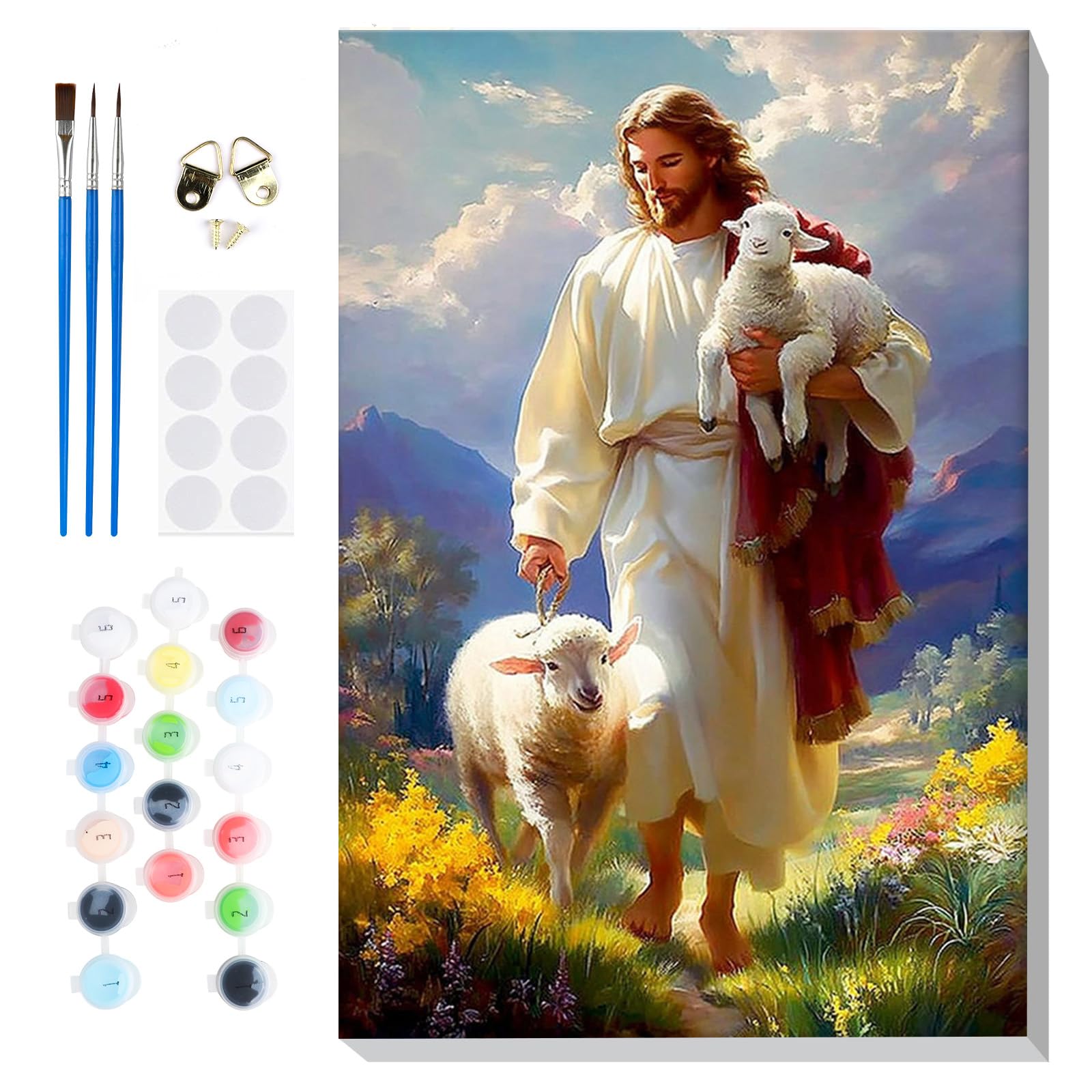 Lxmsja Pintar por Numeros Paisaje Adultos con Marco, DIY Cuadros para Pintar Limón Colorear por Números Lienzos, Pintura Acrilica Manualidades Adulto Decoracion Hogar Pared 20x30cm — view 16