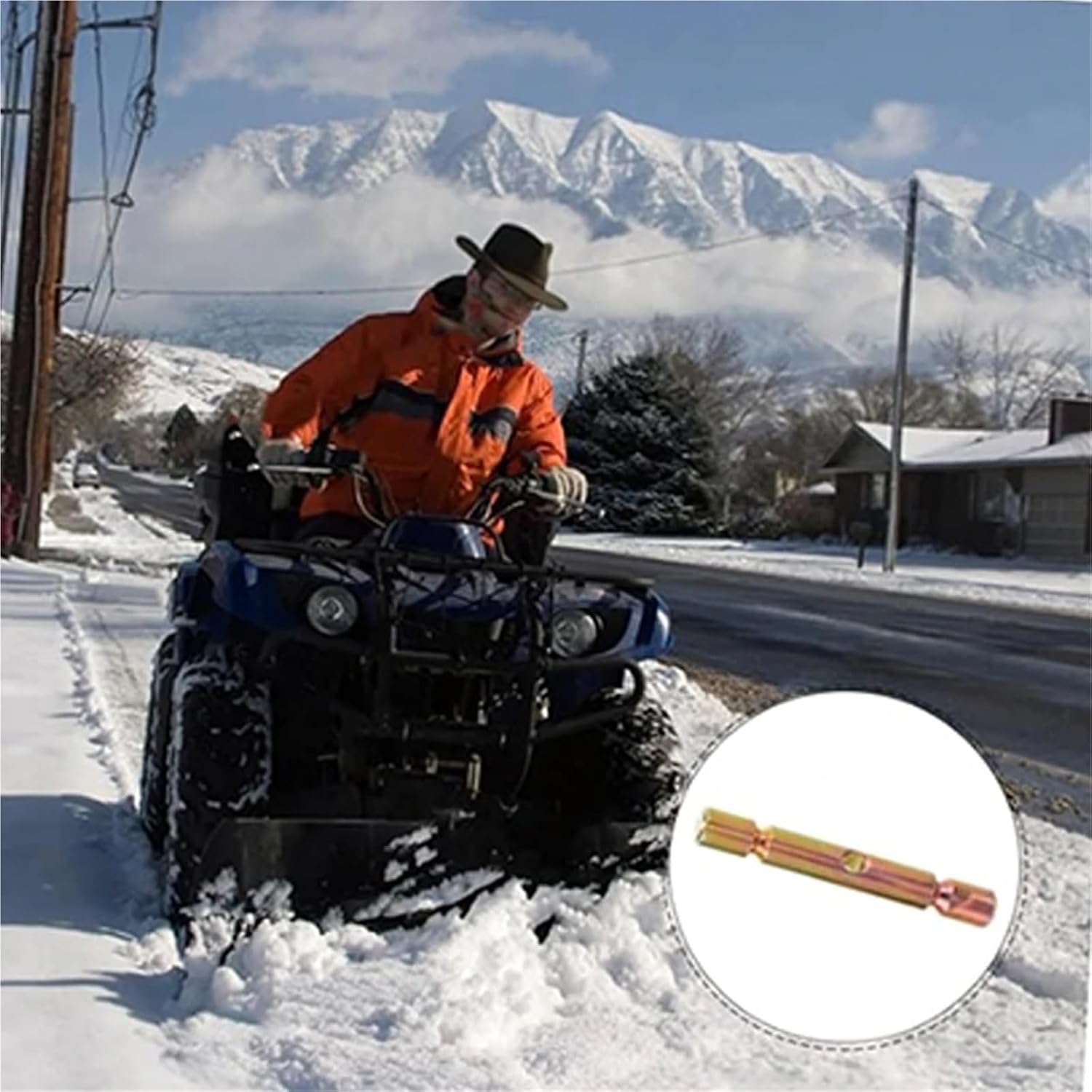 Shear Pins Snowplow 8 Pcs Shear Replacement One-touch Durable And Ll, ATV Compatible Glacier Pins, Suitable For Snow Plows