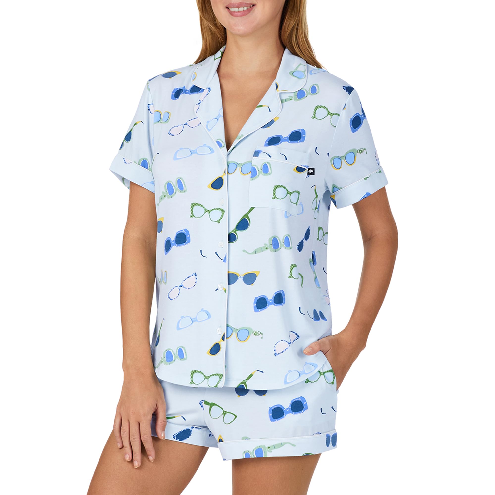 kate spade new york Short Sleeve Boxer PJ Set