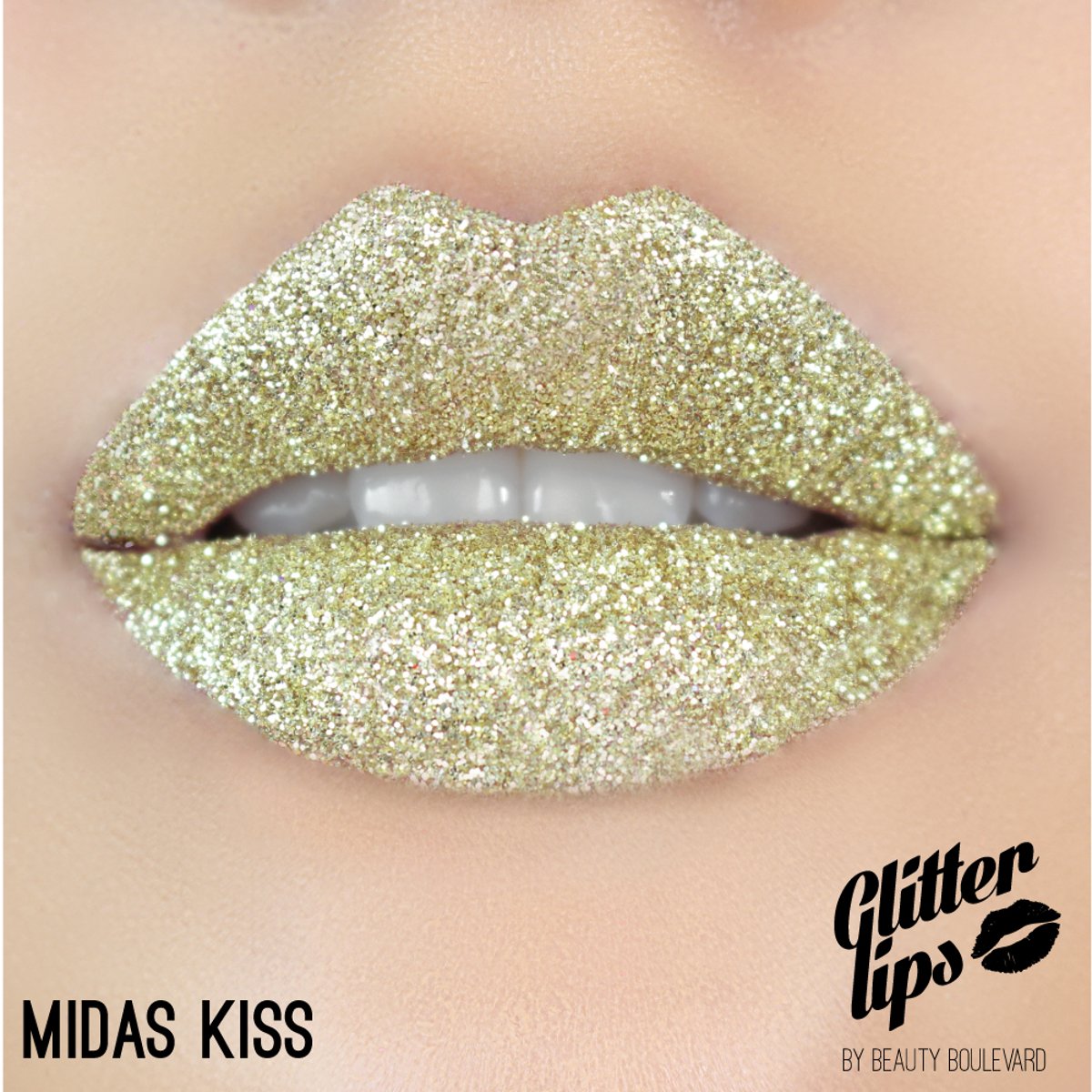 Glitter Lips by Beauty Boulevard - The #1 Exclusive Long Lasting Premium Glitter Lip Product (Midas Kiss)
