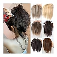 Vista 1 de GRFIT Bun Hair Pieces for Women Synthetic Hair Bun Extensions Messy Fluffy Straight Hair Elastic Band Chignon Scrunchy Wrap Updo False Hair Pieces