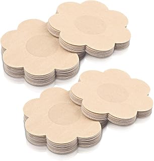 40 Pairs Nipple Covers Disposable, Breast Pasties Comfortable & Sexy, Adhesive Satin Petals Pasties for Women