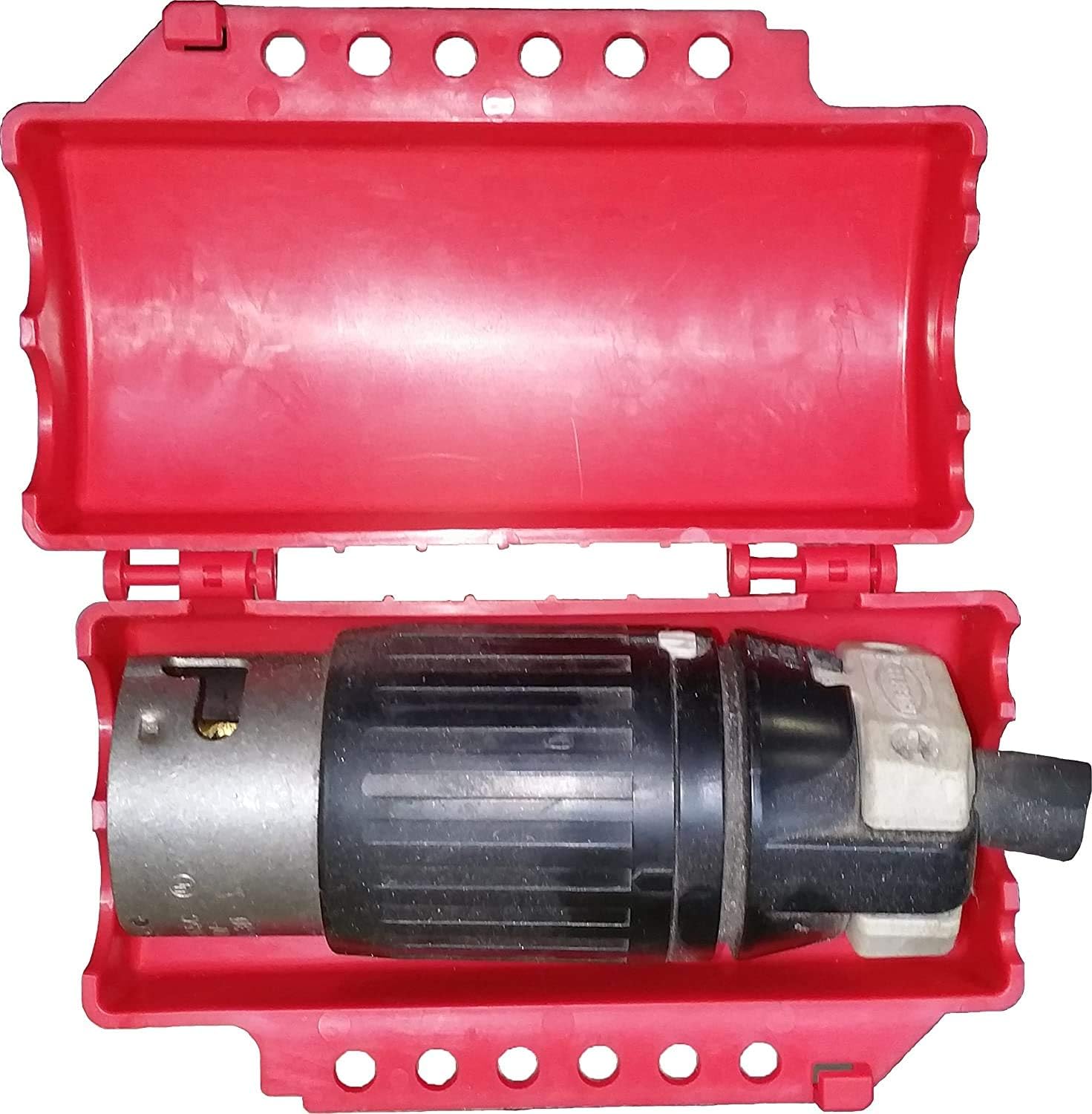 ZING 7294 RecycLockout Lockout Tagout, Universal Plug/Forklift/Cylinder Lockout, Recycled Plastic (1, Тwo Рack)