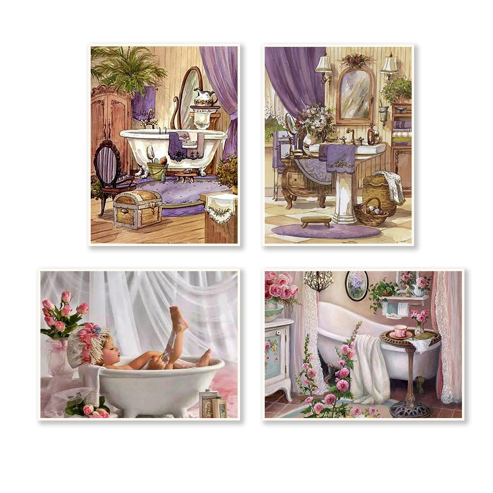 Diamond Painting,Diamond Painting Kit Completo, Diamond Painting Grandi Dimensioni,Pittura Diamante Fai da Te 5D Diamond Painting Bambini Adulti,Pittura con Diamanti vita ideale-Round drill,30x40cm