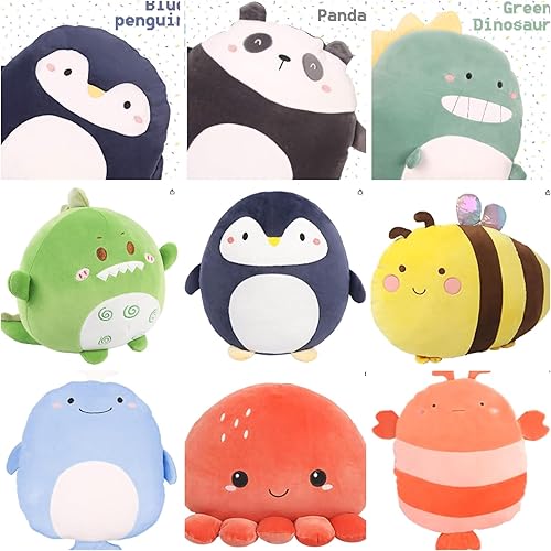 Miniatura 7 de ARELUX Suave almohada de peluche de anime de pingüino, bonito juguete de peluche, decoración de habitación, decoración de festivales, acompañamiento