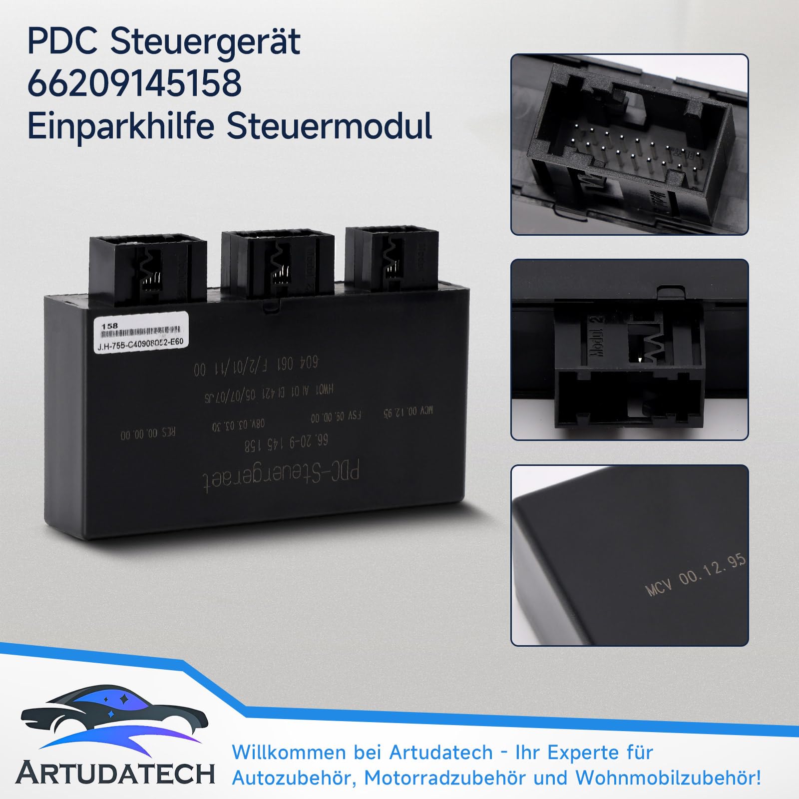 Sensore di parcheggio Einparkhilfe Modulo di controllo 66209145158 per BMW PDC Modulo radar per retromarcia per 5er E60 E61 | 6er E63 E64 | X5 E70 / X6 E71 | 7er E65 E66 Sensori di