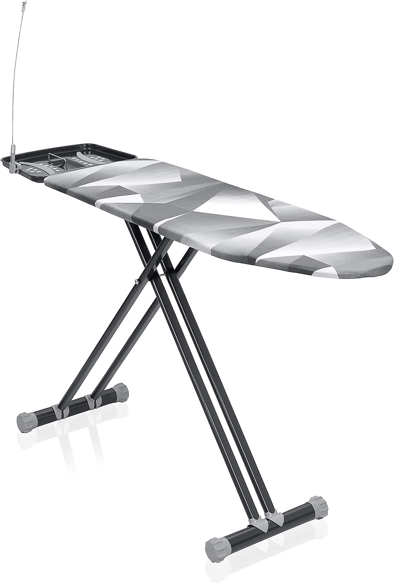 Gooder Home Diamond Series Top Ironing Board, Sturdy and Deluxe Ironing Board - Extra Cover Included.