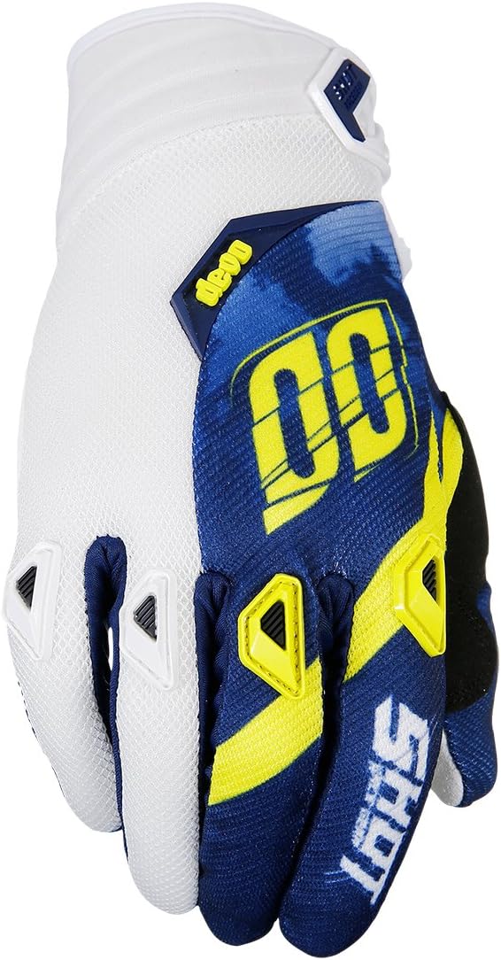 SHOT Squad Men's OffRoad Motorcycle Gloves Blue/Yellow