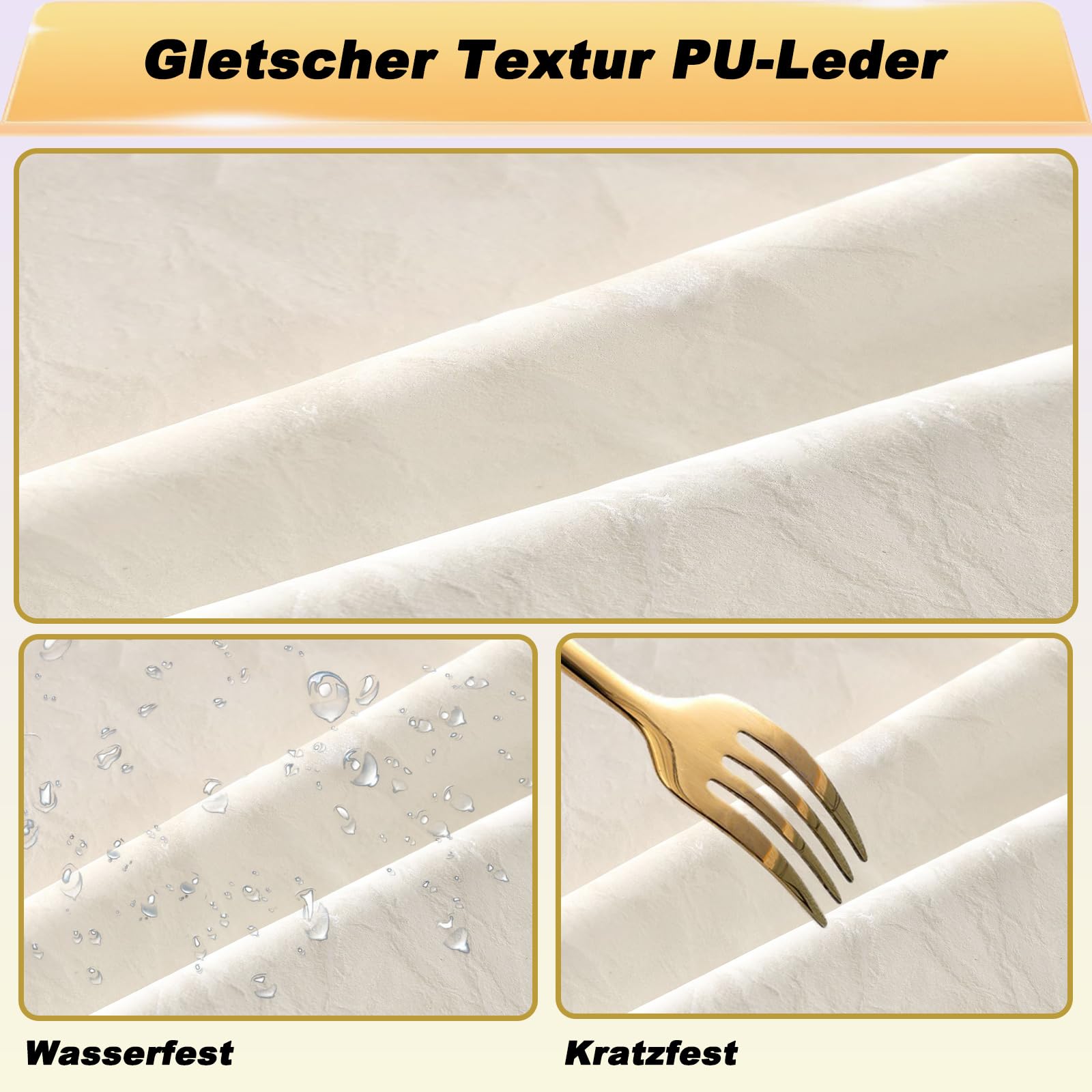 Sgabello per Toeletta Trucco Postazione, Dorato Rotondo Sgabelli Regolabile in Altezza, PU Pelle Modello Ghiacciaio Sgabellino, Girevole Sedia per Camera da Letto (Bianco, Sans Dossier)