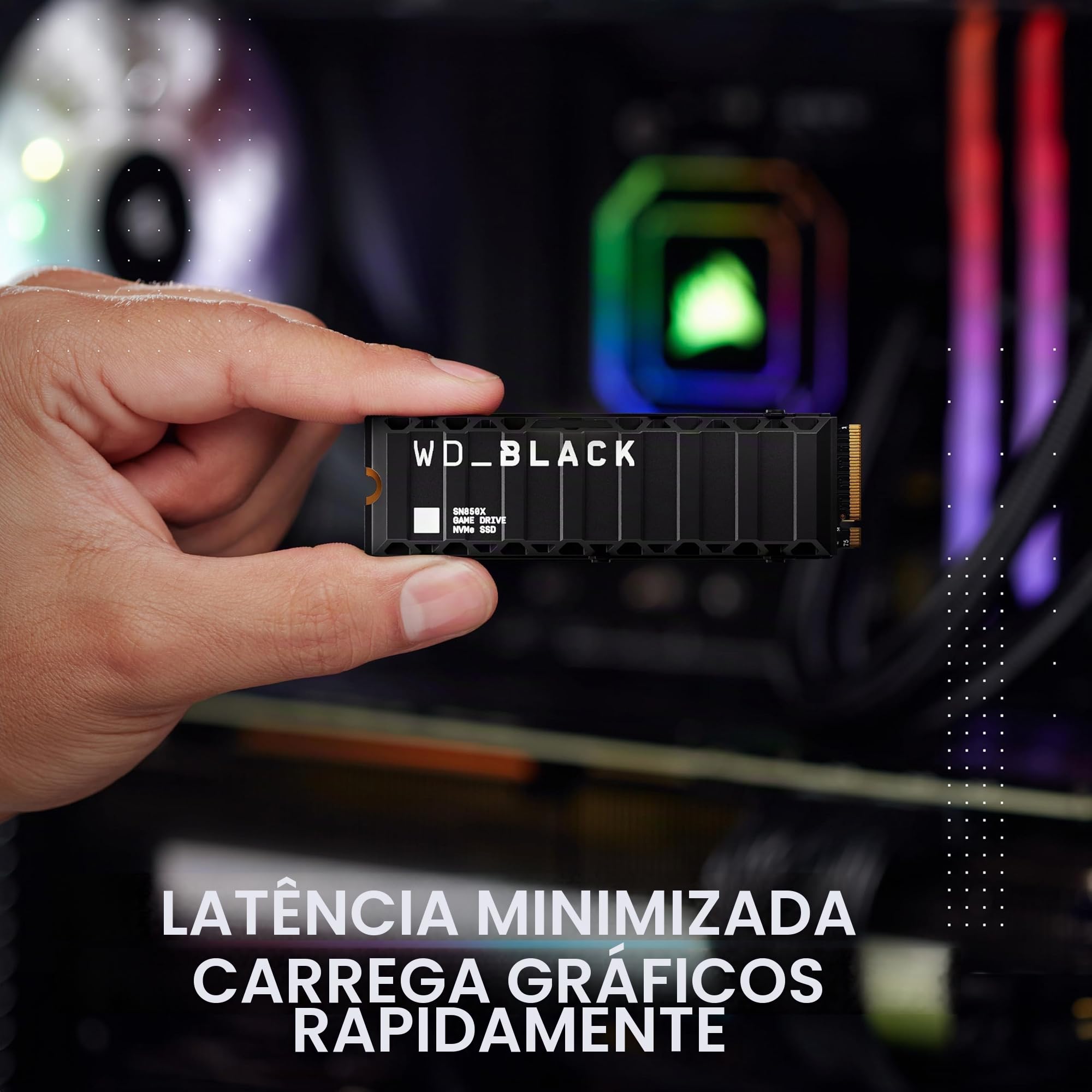 WD_BLACK Unidade interna de estado sólido para jogos SN850X NVMe