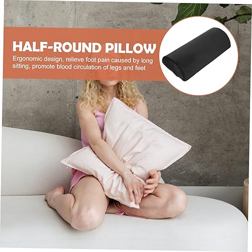 Miniatura 9 de MAGICLULU Almohada de media ronda Almohada de pierna Cojín de soporte de rodilla Almohada portátil Almohada de espuma viscoelástica de media luna