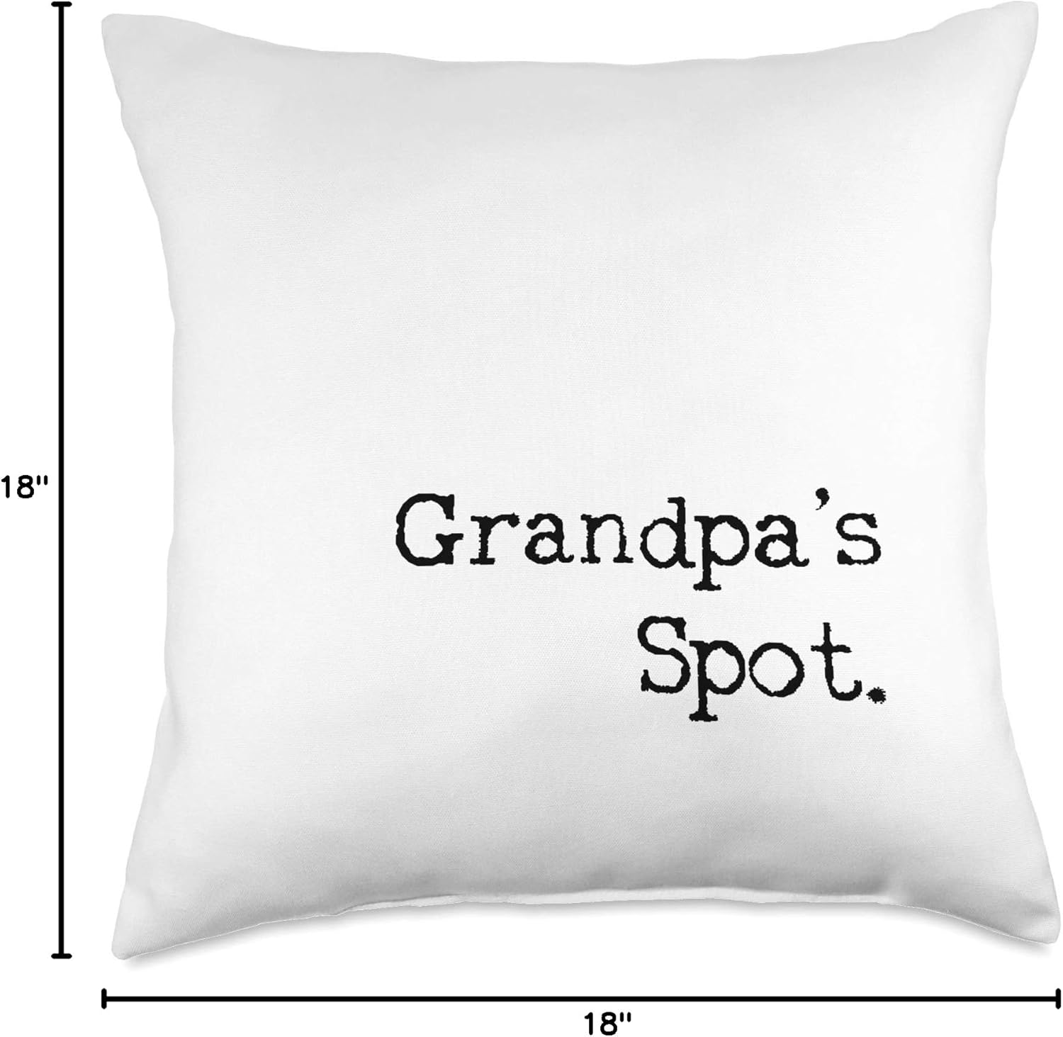 Grandpa's Spot gift for Grandpa Throw Pillow