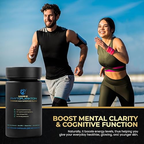 Miniatura 6 de Suplementos energéticos de fitoplancton marino, suplementos nutricionales todo en uno, cápsulas de superalimentos, suplementos vitamínicos,
