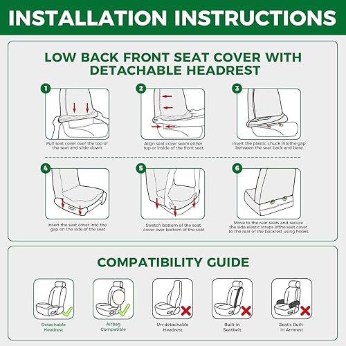 Miniatura 8 de GIANT PANDA - Funda de asiento delantero de automóvil personalizada para Toyota, fundas de asiento de cubo de cuero para Toyota Rav4 Camry